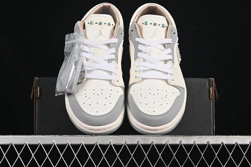 All categories Air Jordan Jordan series basketball shoes Air Jordan 1 Low Air Jordan 1 Low AJ1 Joe 1 flash diamond white crack low-top cultural casual sneakers IH7323-100
